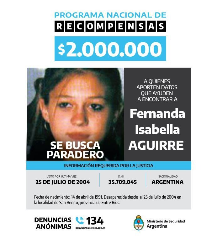 Sube A Millones La Recompensa Para Hallar A Fernanda Aguirre