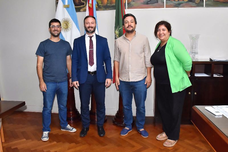 El intendente Azcué recibió al diputado provincial Bruno Sarubi