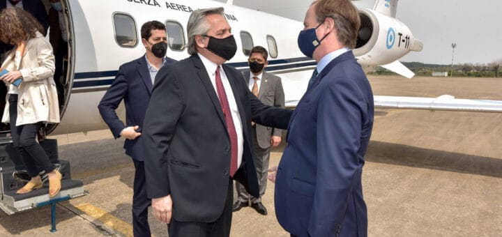 alt="Bordet recibió al presidente"