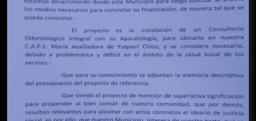 alt="nota de pedido elevada a la Delegación Argentina ante la CTM de Salto Grande"