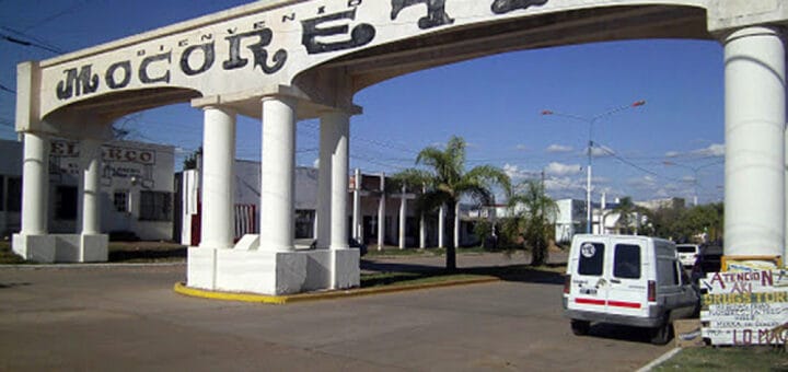 alt="portal de ingreso a la ciudad de Mocoretá"