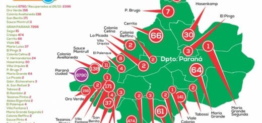 alt="mapa de paraná con detalle de casos de coronavirus"