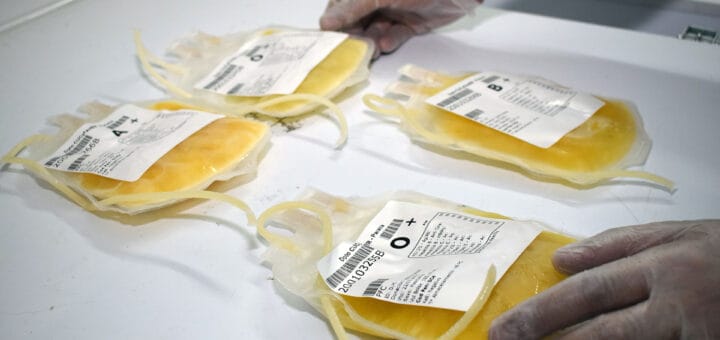 alt="unidades de plasma de pacientes recuperados de Covid"