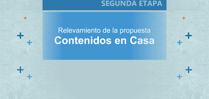 alt="El CGE expuso los resultados del relevamiento de la propuesta Contenidos en Casa"