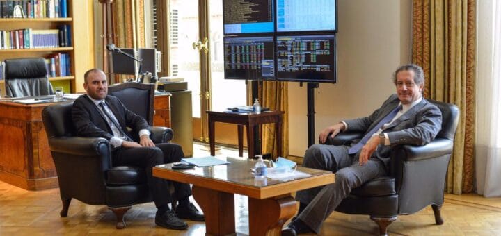 alt="el ministro de Economía, Martín Guzmán, y el titular del BCRA, Miguel Ángel Pesce"