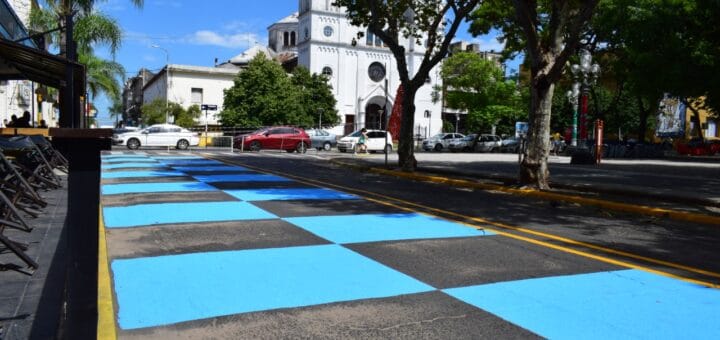 alt="demarcación del Paseo Peatonal Gastronómico"