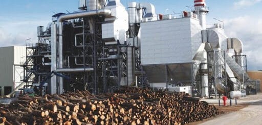 alt="planta de energía de biomasa de los aserraderos"