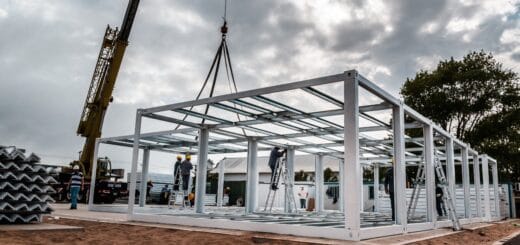 alt="construcción de un centro modular sanitario"