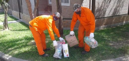 alt="trabajadores municipales recogen residuos"