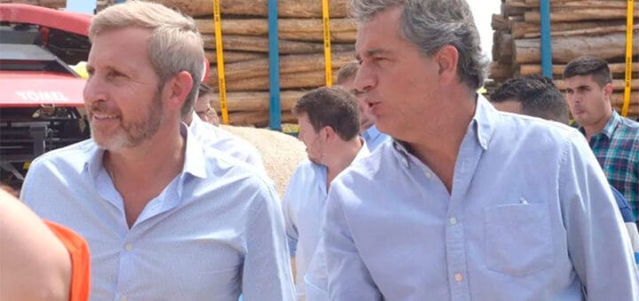alt="A la izquierda, Rogelio Frigerio; a la derecha, Luis Etchevehere. Los dos ex ministros macristas enfrentados por las candidaturas"