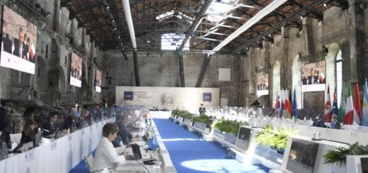 alt="La reunión del G20 en Venecia: se llegó a un acuerdo considerado histórico"