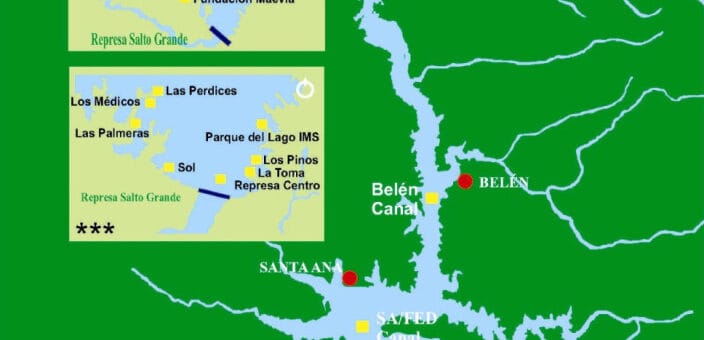 alt="en la imagen puede verse un mapa con el lago de salto grande"