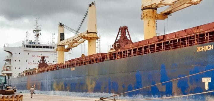 alt="Dos utramarinos operan en los puertos de Ibicuy y de Concepción del Uruguay"