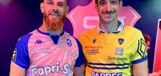 alt="Tomás Lavanini con Marcos Kremer - a la izquierda-, la imagen posteada por el primero tras el encuentro"