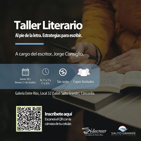 Taller Literario «Al Pie De La Letra. Estrategias Para Escribir»