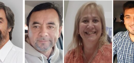 alt="en la fotografía puede verse al precandidato a intendente Ángel Giano y a algunos de los integrantes de la lista de candidatos a concejales de su espacio, entre los que se encuentran Miguel Stegbañer, Griselda Gabriela Jachú y Facundo Ruíz Díaz"