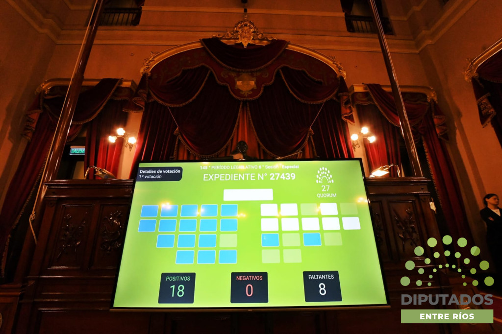 alt="La Cámara de Diputados convirtió en ley la reforma electoral en Entre Ríos y la creación del Ente Mixto de Turismo"