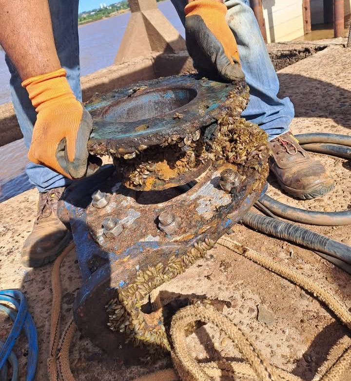 alt="Problemas surgido en dos bombas de captación causaron la disminución de la presión del servicio de agua potable en Concordia"