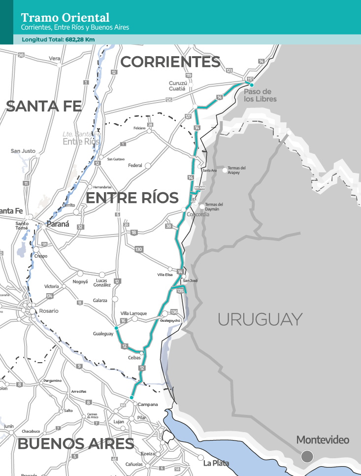 alt="El Gobierno postergó para septiembre la licitación de la Ruta del Mercosur"