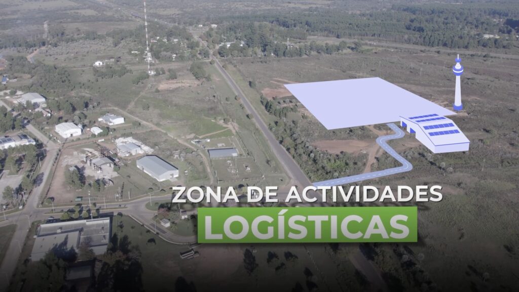 alt="El desarrollo logístico y productivo de Concordia da un paso crucial con la selección de consultora para realizar un estudio de viabilidad que contemple un puerto de barcazas, una zona de actividades logísticas y la ampliación del Parque Industrial. En la imagen gráfica se ve una hipotética zona de actividades logísticas"