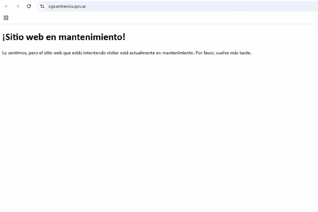 alt="El Ciberataque CGE Entre Ríos ha dejado temporalmente fuera de servicio la plataforma en línea del Consejo General de Educación"