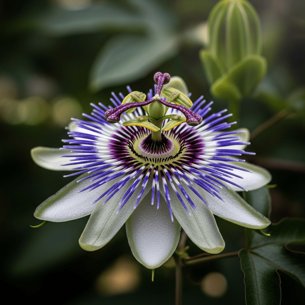 alt="flor de la pasionaria o mburucuyá"