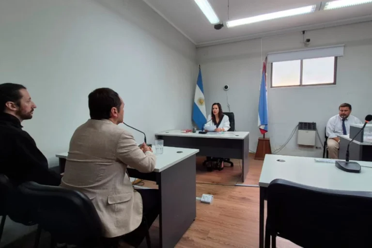 alt="Pablo Laurta, acusado del crimen del conductor de uber , durante la audiencia en que se le dictó prisión preventiva"