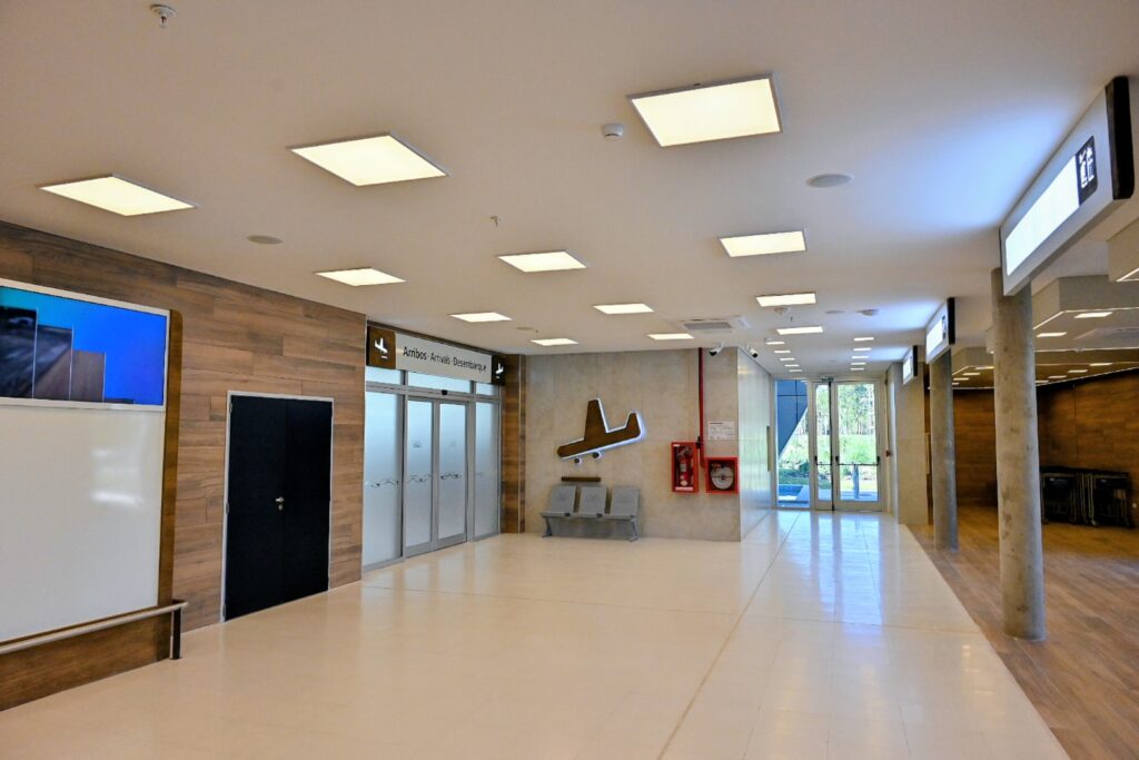 alt="el lugar donde funcionará el nuevo espacio gastronómico del aeropuerto de Concordia"