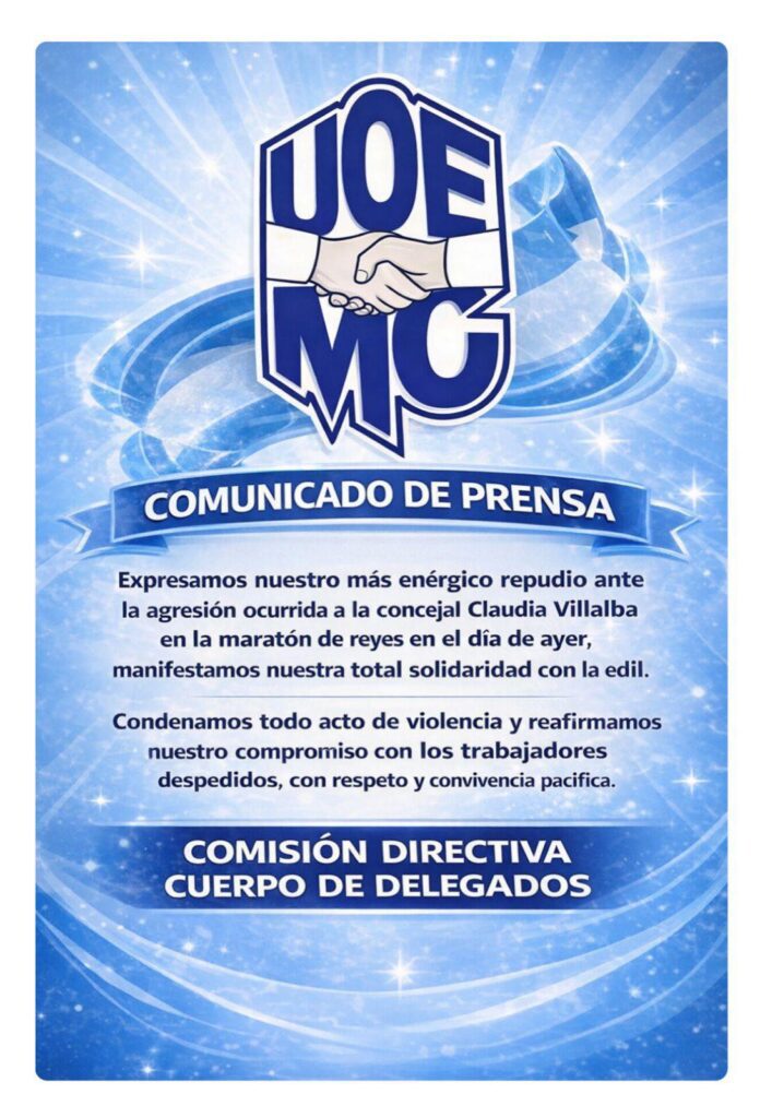 alt="comunicado de la Comisión Directiva y el cuerpo de delegados de la Unión Obreros y Empleados de la Municipalidad de Concordia"
