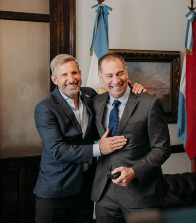 alt="Frigerio recibe al ministro del Interior, Diego Santilli, para negociar apoyo nacional y obras en Entre Ríos"