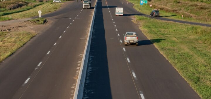 alt="Vista aérea de la nueva infraestructura tras la habilitación de la ruta 18 en Entre Ríos"