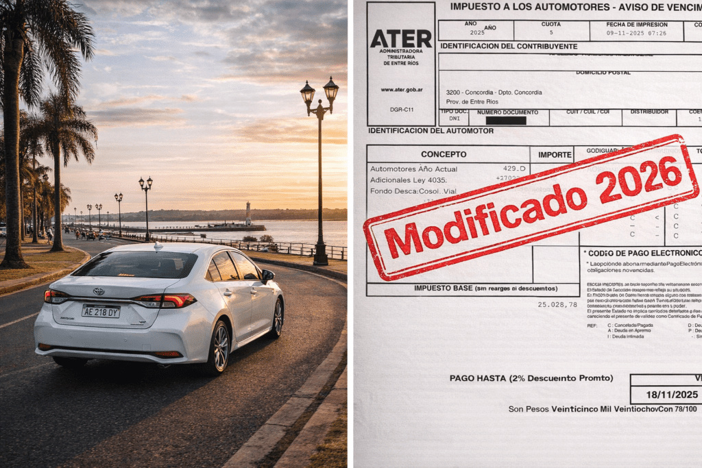 alt="Polémica por Autos híbridos y eléctricos en Entre Ríos: recorte de exenciones."