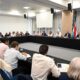 Funcionarios y legisladores en reunión sobre la reforma previsional Entre Ríos