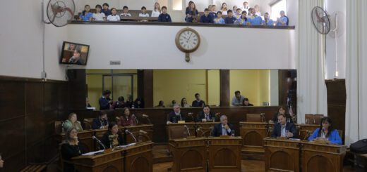 alt="Sesión del Concejo Deliberante de Concordia donde se aprobó la disolución del InVyTAM en Concordia, 9 de abril de 2026"