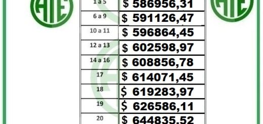 alt="Escala salarial municipal de Concordia abril 2026 con aumento del 4% para el personal. Valores por categoría del 1 al 24"