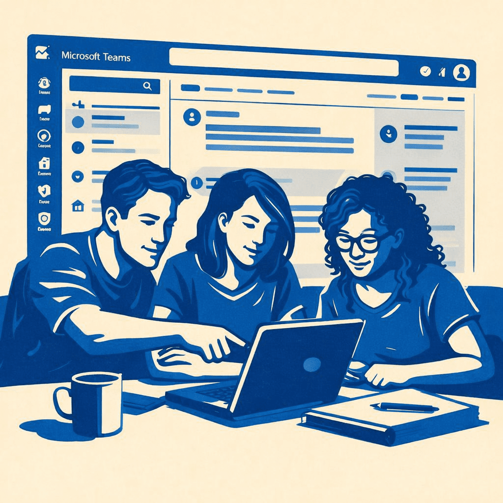 alt="Estudiantes utilizando herramientas digitales para el cursado del Profesorado en Docencia Superior de la UTN"