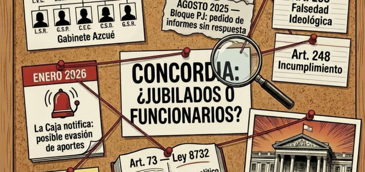 alt="mapa del caso que involucra a funcionarios municipales de Concordia en denuncia penal por supuestas irregularidades en jubilaciones"