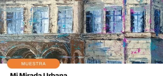 alt="Pintura de la Estación Central para la muestra de Diego Marhino en Concordia"