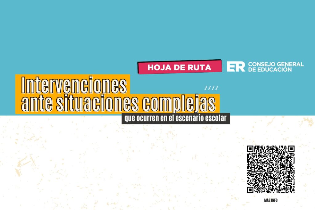 alt="Infografía del Consejo General de Educación de Entre Ríos sobre intervenciones escolares ante la amenaza de la True Crime Community"