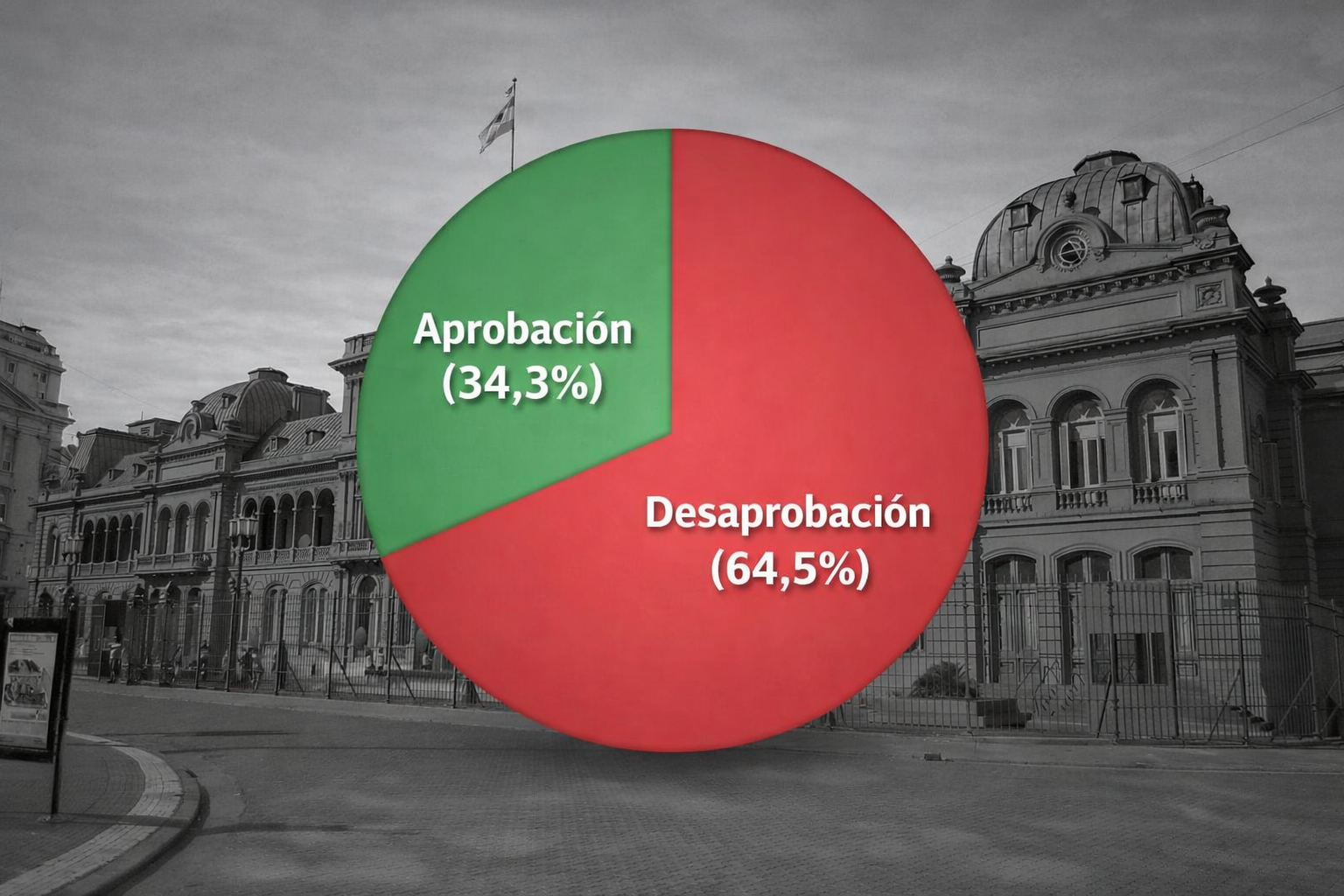 alt="Gráfico que muestra la desaprobación del gobierno según la encuesta de Zuban Córdoba de mayo de 2026"
