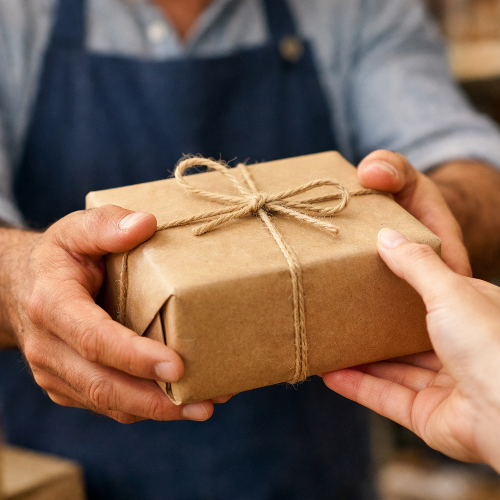 alt="Comerciante local optimizando la entrega de productos como parte del comercio digital en Concordia"