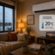 alt="Aire acondicionado frío calor configurado en 20 grados para una calefacción eléctrica eficiente en un hogar de Concordia"