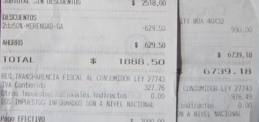 alt="Detalle de un ticket de compra con información sobre la transparencia fiscal en Entre Ríos"