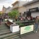 alt="Render del proyecto mostrando la peatonal con módulos, vegetación e iluminación festiva"
