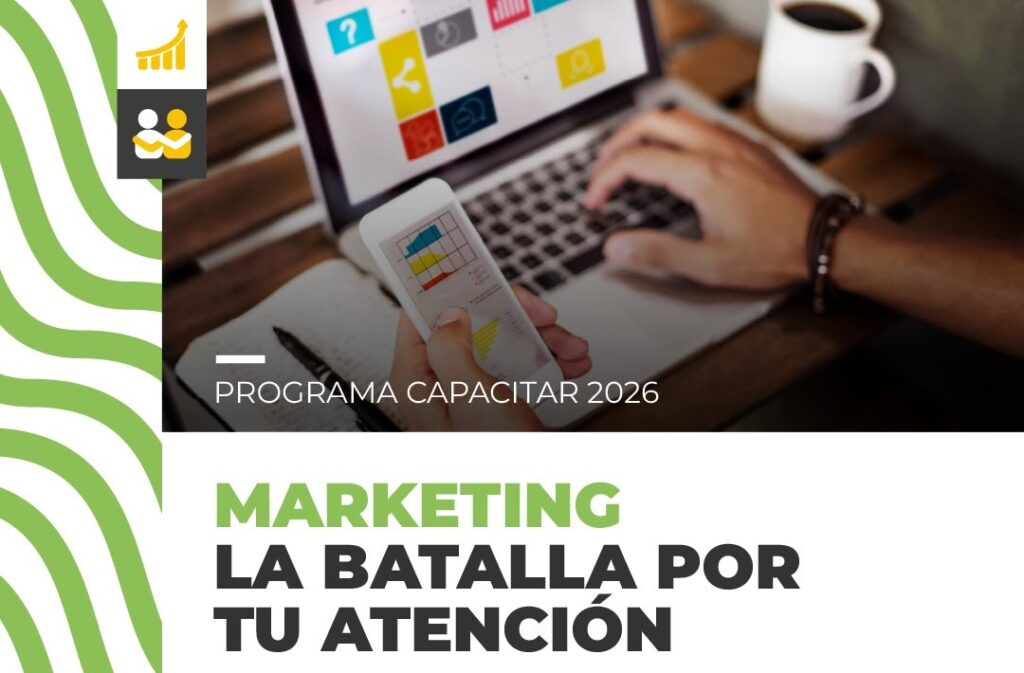 alt="flyer oficial del taller de marketing en Concordia"